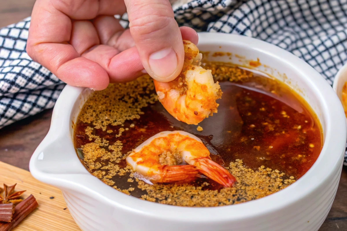 Naturally prepared seafood boil sauce in a pot